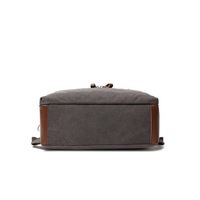Sac à dos de voyage vintage imperméable décontracté pour femme, en toile et cuir, avec fermeture à cordon, idéal pour l'école et les activités de plein air – Vente chaude