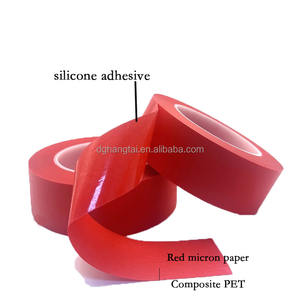 Ruban de masquage en <span class=keywords><strong>papier</strong></span> rouge haute température pour l'automobile, résistant à la chaleur au silicone, retrait propre pour la peinture en poudre et la peinture au pistolet - Product Image 1