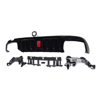 Lèvre de pare-chocs arrière et embout d'échappement pour Mercedes Benz Classe C 4 portes W205 2015-2021, diffuseur de pare-chocs arrière, séparateur