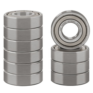 두 배 금속 물개 6204ZZ 크기 20x47x14mm 깊은 강저 볼베어링