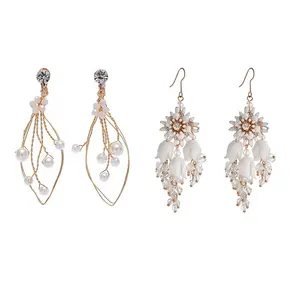 Fashion New Drop Earring Rhinestone Crystal Prom Party Jewelry Wedding Bridal Earring For Women
