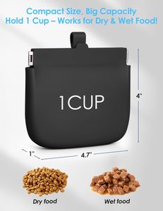 Bolsa de Silicona Sólida Cuadrada Personalizada de Fábrica al por Mayor para Premios de Comida para Perros, para Entrenamiento de Mascotas - Product Image 2