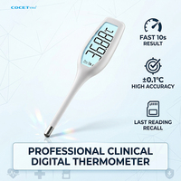 Termometer Oral medis elektronik pintar, termometer ketiak rumah tangga Digital tahan air