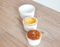 Ramequin rond en céramique de haute qualité pour la cuisine à domicile, personnalisé, pas cher, ustensile de cuisson en céramique, bol en céramique, ramequin en porcelaine