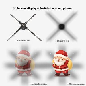 MissYou High Tech 27.5" Include Remote for APP WIFI Advertising Display 3D Hologram <b>Projector</b> Multiple Splicing Fan for - Product Image 4