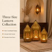 Support de bougie en fer forgé ajouré sculpté de style rétro moyen-oriental, récipient pour bougie aromatique, décoration de table pour la maison