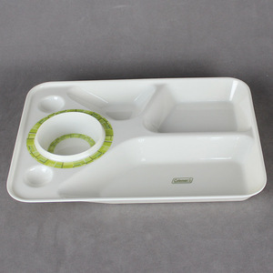 Assiettes de restauration <span class=keywords><strong>rapide</strong></span> en mélamine, 6 pièces, assiettes à dîner rectangulaires séparées, vente en gros - Product Image 6