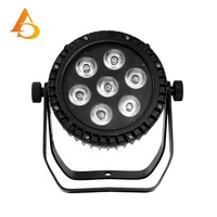 Système d'éclairage DJ DMX extérieur 7x18w 6 en 1 RGBWA UV Led Par Light