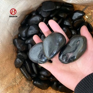 Sichuan high polish black pebbles river stone decorazioni da <span class=keywords><strong>giardino</strong></span> - Product Image 1