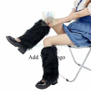 Fashion Fluffy Warm Plush Shoes Winter Snow <strong>Boots</strong> Women Knee-High Imitation Leather <strong>Boots</strong> and Bag Set Thigh High <strong>Boots</strong> Women - Product Image 5