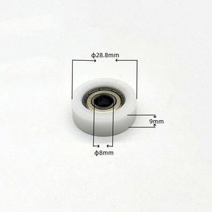 Poulie en nylon de 35 mm de diamètre, 10,9 mm de largeur, alésage de 6 mm pour roulettes de porte et de fenêtre - Product Image 2