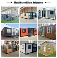 Maison conteneur extensible 40 pieds, maison pliante en acier modulaire pour les centres de villégiature et les espaces de loisirs