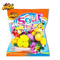 Groothandel TikTok-trendige zakjes zoetzure fruitmix poeder, halal snacks voor kinderfeestjes in de middag.