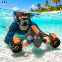 XFY Scooter aquatique professionnel à double moteur, poussée de 12 kg, autonomie de 60 min, étanche jusqu'à 50 m