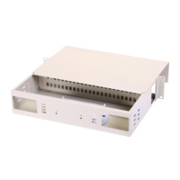 Boîtier de distribution optique (ODF) 1U 19 pouces pour montage en rack, panneau de brassage à fibres optiques gris avec porte frontale anti-poussière