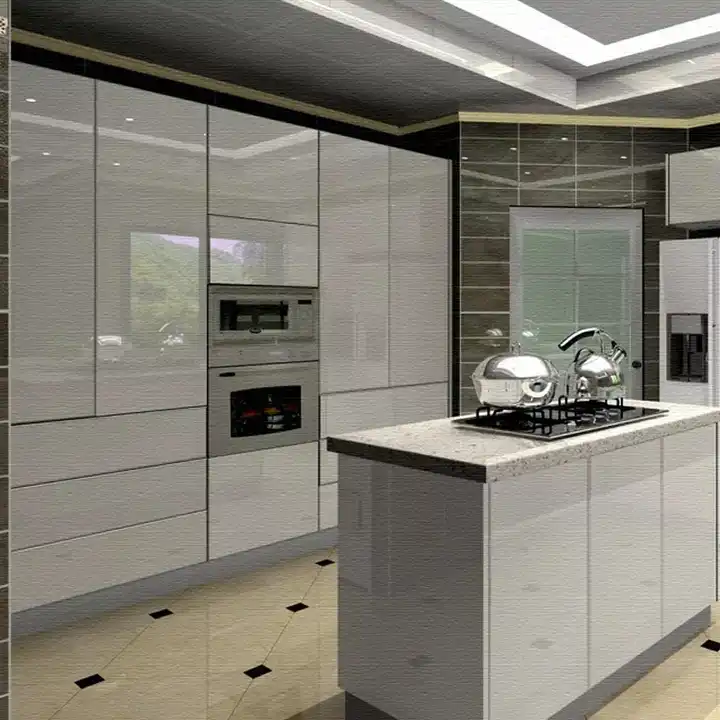design high gloss acrylic kitchen cabinet