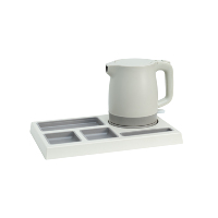 Bouilloire électrique sans fil de qualité hôtelière de 0.8 litres avec plateau de contrôle de température Nouveau design pour la maison et la chambre