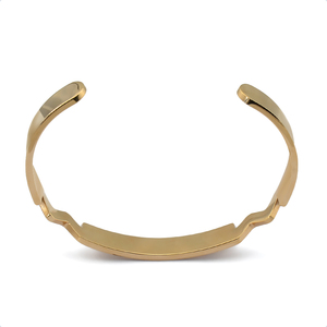 Personnalisé En Acier Inoxydable Bijoux bracelet C Forme Mots Gravés Bracelet D'ouverture - Product Image 4