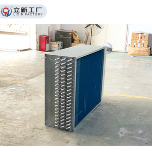 Bobine de refroidissement à ailettes en acier inoxydable 304 et aluminium, sur mesure, pour refroidisseur industriel à sec, de l'usine Lixin - Product Image 1