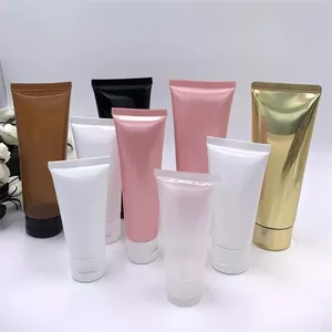 Botella de embalaje de loción, tubo suave para apretar, tubo de limpiador facial de lavado de plástico, embalaje de tubo de pasta de dientes de plástico blando laminado