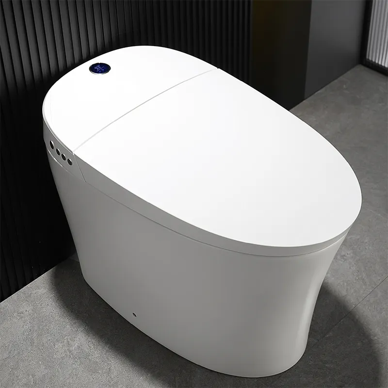 Leton Slimme Tankless Toiletten Kom Led Display Voetsensor Bediening Eendelig Intelligente Badkamers Smart Toilet Te Koop