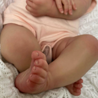 Poupée Reborn de 18 pouces, corps entièrement en tissu doux, jouet bébé simulé en résine