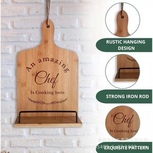 Soporte de lectura de recetas de madera, ángulo ajustable de madera maciza de 1,57 pulgadas para uso en encimeras de cocina - Product Image 5