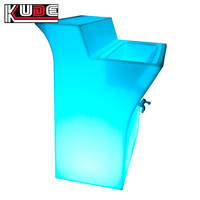 Eau et glace peuvent être placées sur le dessus avec un robinet de vidange de la table de bar Comptoir de bar Meubles de bar