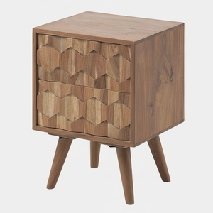 Meilleure table d'appoint pliable en bois massif de forme unique pour l'artisanat en métal pour la décoration intérieure Meubles de salon pour l'entrée ou l'hôpital - Product Image 2