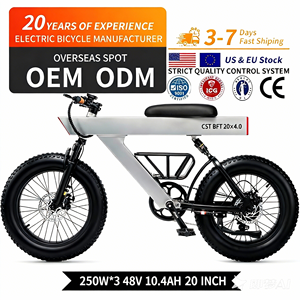 Nouveauté Vélo électrique pour adultes <span class=keywords><strong>250W</strong></span> 48V 20 pouces Vélo électrique tout-terrain à pneus larges Vélos électriques de ville et de montagne avec suspension - Product Image 2