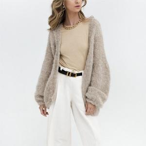 <span class=keywords><strong>Pull</strong></span> cardigan ouvert sur le devant <span class=keywords><strong>en</strong></span> <span class=keywords><strong>laine</strong></span> mérinos et alpaga, surdimensionné, <span class=keywords><strong>fait</strong></span> <span class=keywords><strong>main</strong></span>, personnalisé par le fabricant, pour femmes, 2026 - Product Image 3
