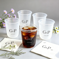 Gobelets réutilisables personnalisables avec logo, 12 oz, 16 oz, 22 oz, 24 oz, 32 oz, en plastique givré, pour fêtes, événements, mariages, jus