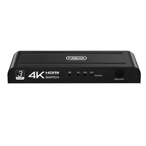 FJ-4K301A Fjgear haute qualité Hd 3840*2160 @ 60Hz 3 ports 4K 3 en 1 sélecteur vidéo Hdmi