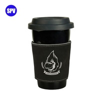 Manches gravées au Laser 50 pièces, tasse vierge en cuir PU, impression personnalisée