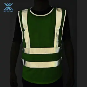 LX New High Visible EN20471 Gilet de sécurité personnalisé pour la construction Gilet de sécurité réfléchissant de classe 2 pour homme