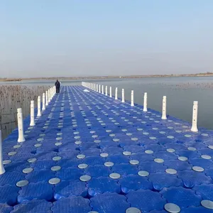 China Supplier Hdpe Floating Bridge Boat Jet Ski Pontoon Blocks Modular Floating Dock On Water