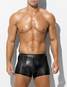 AK sexy phía trước mở Mens đồ lót boxer da lưới đồ lót thoáng khí của nam giới Boxer Briefs với zip - Product Image 1