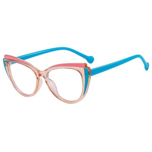 แว่นตา Cat Eye TR90 กรองแสงสีฟ้า ทรงเต็มกรอบ เลนส์ใส แฟชั่นสำหรับทุกเพศ - Product Image 4