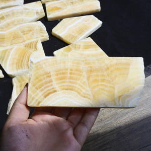 Venta al por Mayor de Losa de Calcita Amarilla de Cristal Curativo Natural Ecológica con Forma Irregular para Decoración del Hogar - Product Image 6