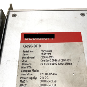 Controlador Industrial BECKHOFF C6920-0000 C6920-0010 C6920-1008-0010 para Motores AC, Máquinas de Automatización de Plástico, en Buen Estado C69 - Product Image 4