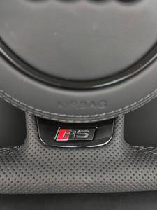 Volant de voiture en cuir perforé de style RS personnalisé avec bouton de démarrage/arrêt et sélecteur de conduite pour <span class=keywords><strong>Audi</strong></span> - Product Image 3