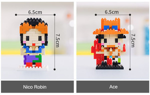 De dibujos animados bloques Ace Sanji fumador Usopp <span class=keywords><strong>nico</strong></span> <span class=keywords><strong>robin</strong></span> una pieza nami pvc <span class=keywords><strong>figura</strong></span> de acción - Product Image 5