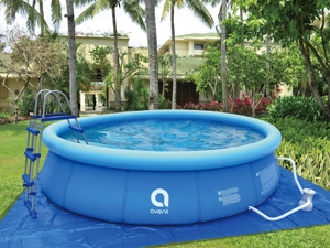 Piscina Inflable Avenli <span class=keywords><strong>de</strong></span> Alta Calidad <span class=keywords><strong>de</strong></span> 4.57x90cm (15 pies) para Exteriores, Piscina Elevada Familiar para Jardín y Patio Trasero, Piscina <span class=keywords><strong>de</strong></span> Verano para Jugar en el <span class=keywords><strong>Agua</strong></span> - Product Image 4