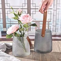 Vases à fleurs modernes, Vase Transparent en verre Simple pour salon