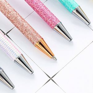 Custom Plastic Glitter Retractable Ballpoint Pens for Girls & Women Black Ink Medium Point UV Printing Smooth Decorative Gifts - Product Image 3