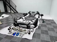 YICKU Pièces automobiles de haute qualité pour Lamborghini Huracan LP580/610/EVO, kit carrosserie jupes latérales style Tecnica en fibre de carbone sèche