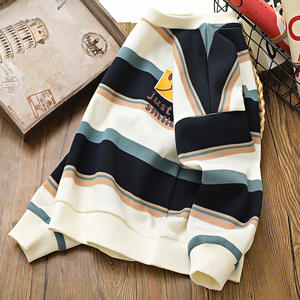 2025 printemps nouveaux garçons sweat à manches longues T-Shirts hauts rayés enfants tricoté garçons <span class=keywords><strong>pull</strong></span> - Product Image 4