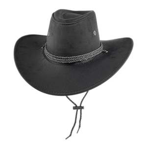 Sombrero de Vaquero Estilo Americano, de Fieltro, Vintage, de Gamuza, para Cosplay, Estilo Caballero, Fedora - Product Image 3