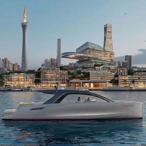 Yate fuera de borda 5083 de aleación de aluminio de 33 pies/10m de lujo comercial para pesca y transporte de pasajeros en los ríos, para uso en el mercado de la XJZJ-330 - Product Image 1