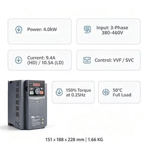 Variador de Frecuencia SINEE EM730-4R0-3B 4kW 380V VFD, Controlador de Velocidad de Motor AC con Control por APP/Wi-Fi - Product Image 2